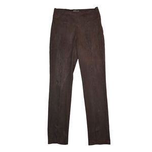 Good American Women's Chocolate Brown Faux Suede Pants Size 2 Western Preppy 70s